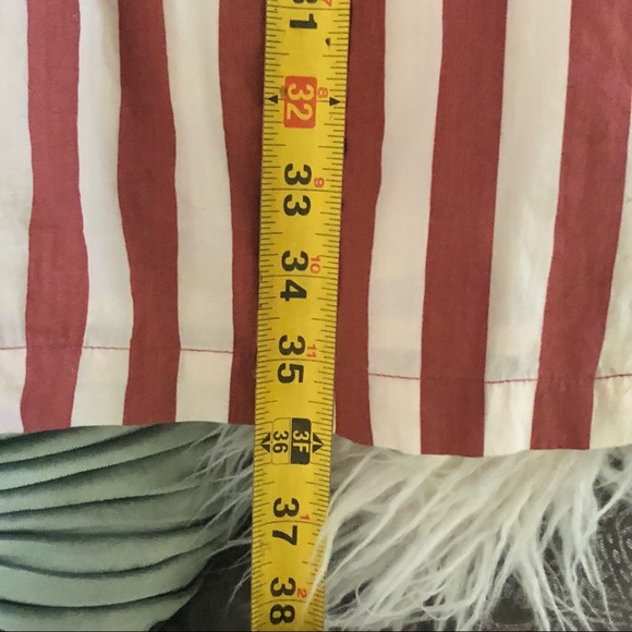 VERO MODA | XL | Masala Delta Button Red Striped Dress 100% Organic Cotton NWT - Picture 6 of 14